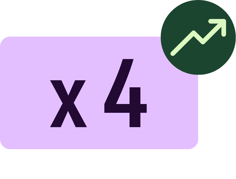 x 4